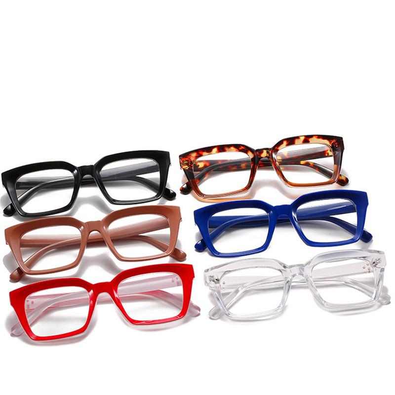 Унисекс Квадратные Очки для Чтения Оверсайз Мужские Женские Портативные Пресбиопия Большая Оправа Очки Высокой Четкости Диоптрии 0~+3.00