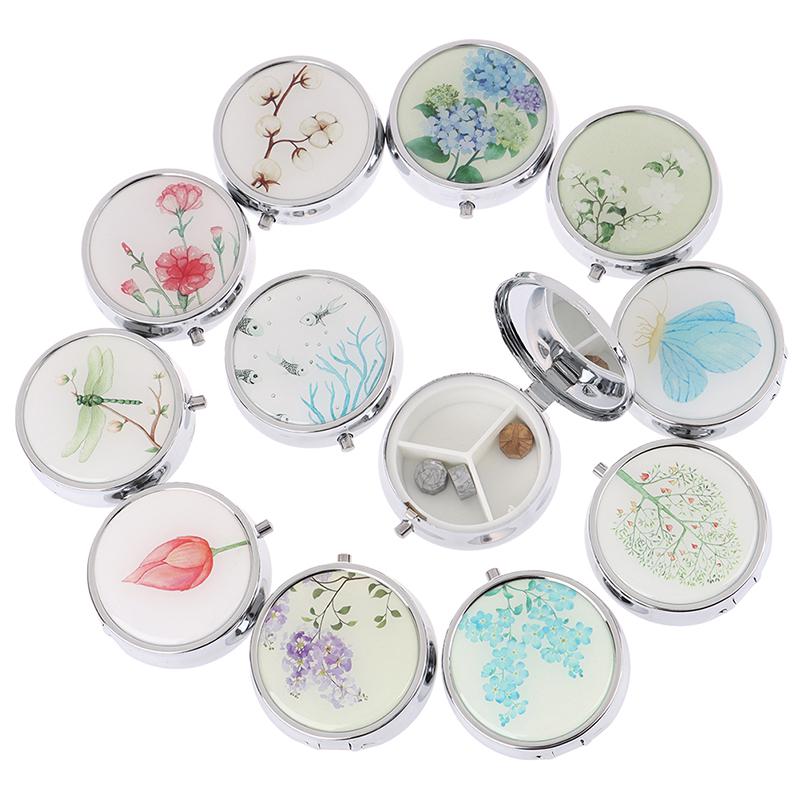 Органайзер для лекарств, портативная коробка для таблеток, контейнер для хранения косметики, складной чехол для таблеток