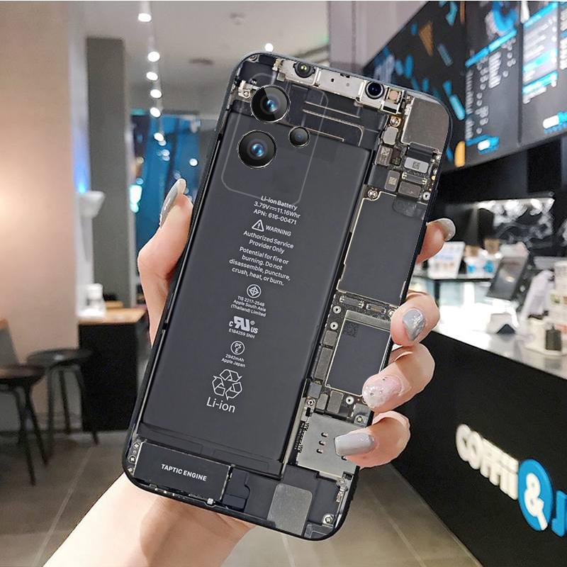 Чехол для телефона Realme GT 2 Pro X2 Pro XT C25S 9 8 7 6 Pro GT Master C3 C21 C21Y C11 C35 C31 X3 SuperZoom, монтажная плата батареи