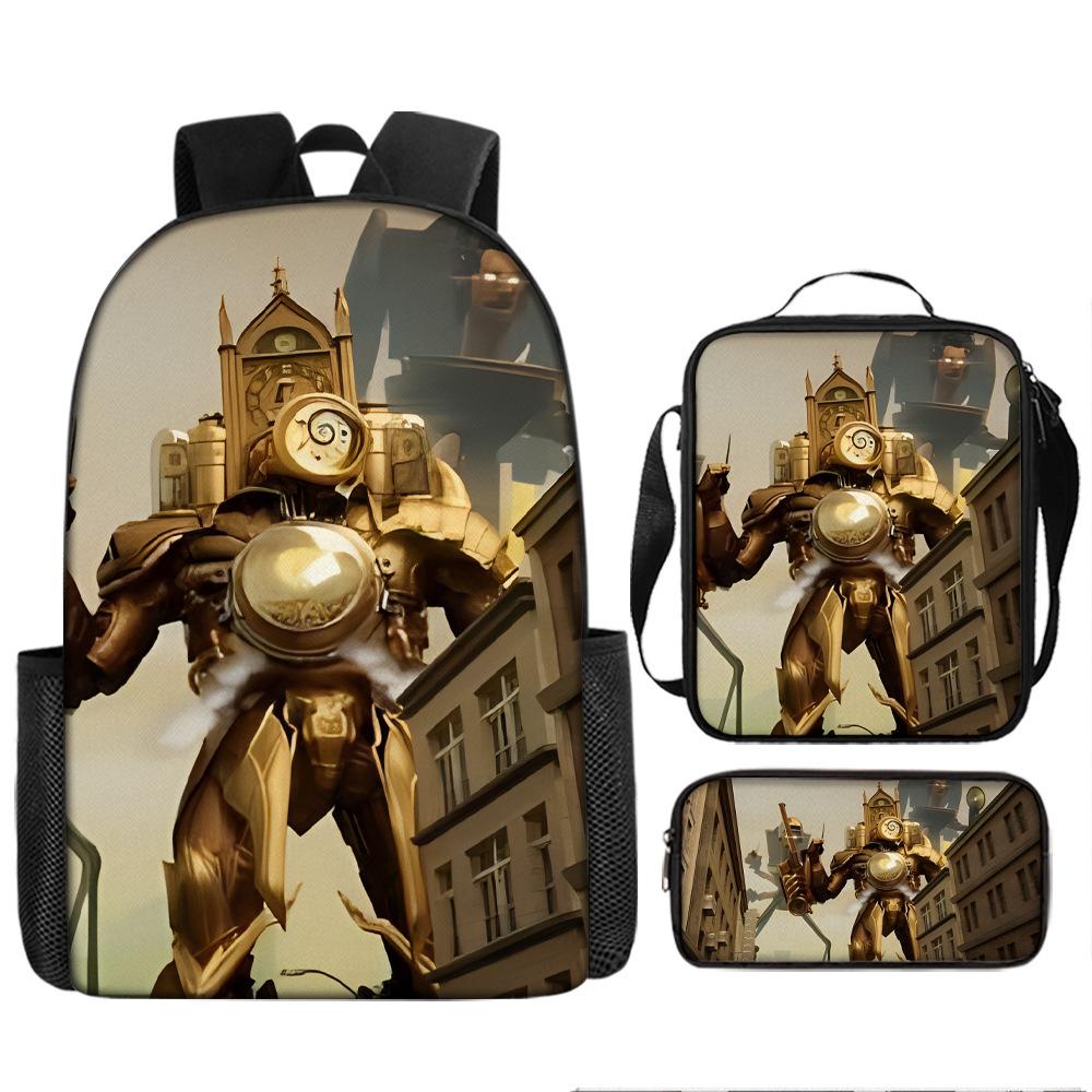 Туалетный человек пародия школьный рюкзак новый ученик рюкзак ранец пенал