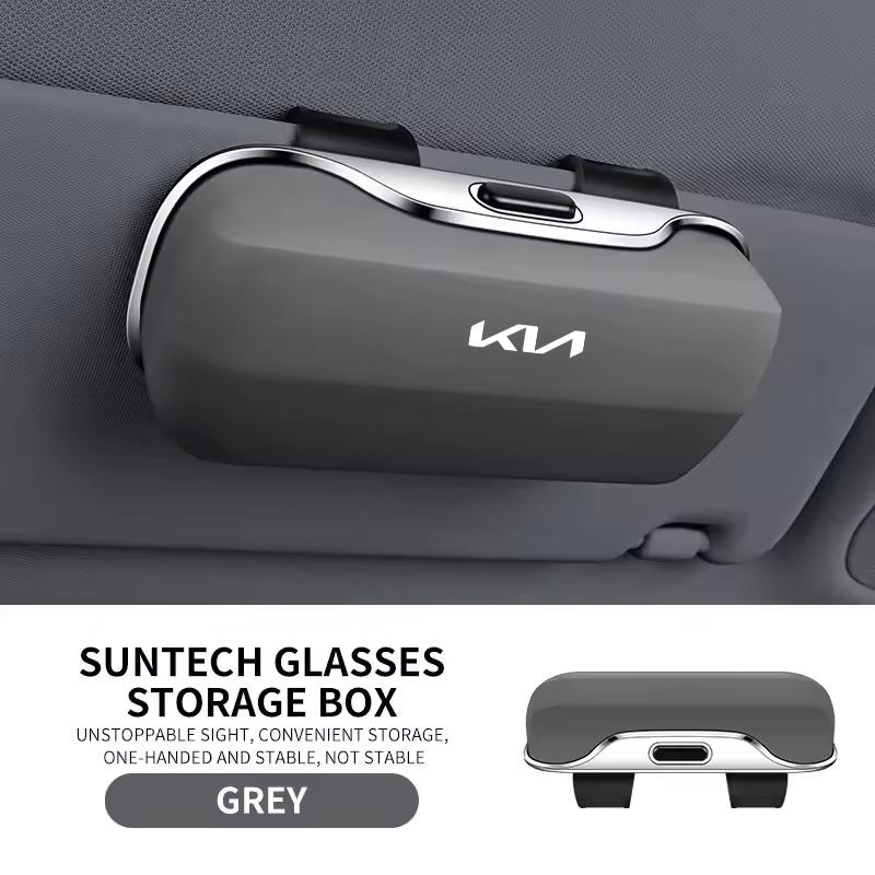 For Kia Morning Picanto Rio Stonic Sportage Ceed Optima Fo Car Visor Sunglasses Glasses Case Glasses Holder Clip Box Accessories