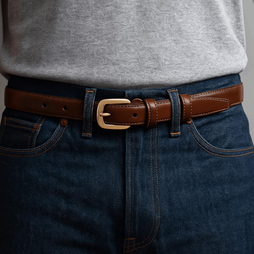 Black Needle Buckle PU Leather Waist Belt with Jeans Belt Korean Style Waistband Daily