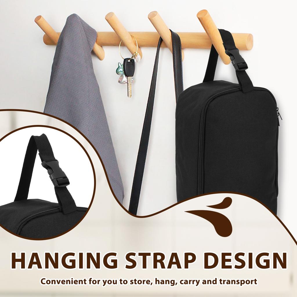 Travel Steamer Bag Portable Handheld Design Steamer Carrying Case Holder Black Iron Case Organizer with Hanging Buckle Strap