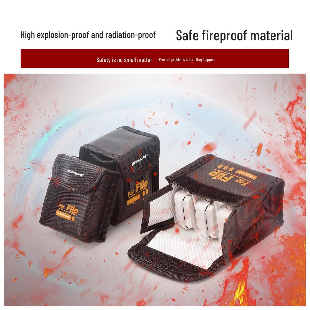 Sunnylife FLIP Flame Retardant Lithium Battery Safety Bag for Drone Accessories