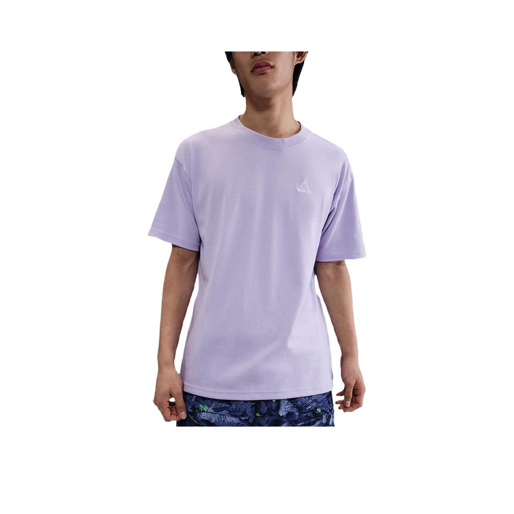 Nike ACG Max 90 Comfortable Fashion Simple Versatile Solid Color Short Sleeve T-Shirt Men Tops Light-Purple HJ0799-515