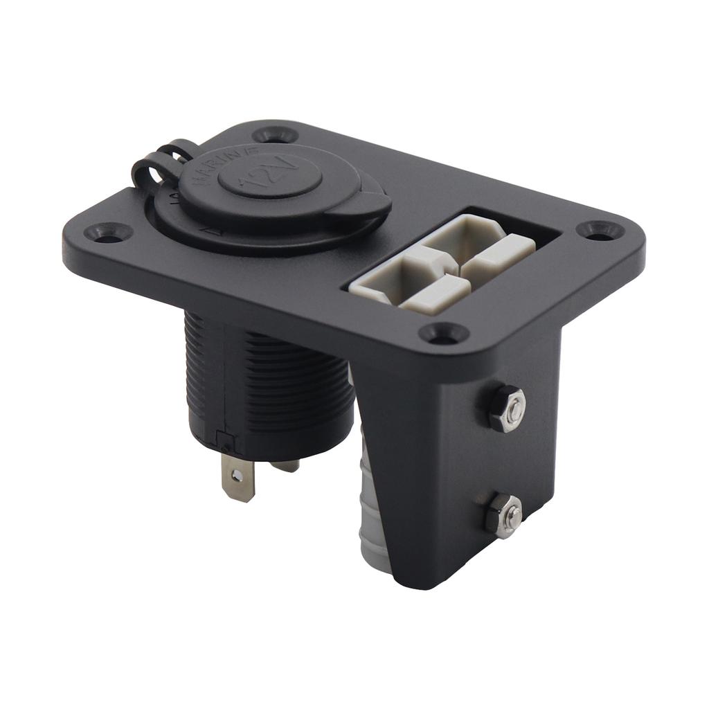 Разъем автомобильного зарядного адаптера 12 В 24 В 15 А, гнездо для зарядки заподлицо с винтом для автомобиля, мотоцикла