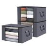 Foldable Under Bed Storage Containers with Clear Window Underbed Toy Organizers and Clothing Storage Bags Closet Storage Bins