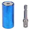 7 19mm Universal Socket Wrench Set with 3 8 inch Power Drill AdapterBlue