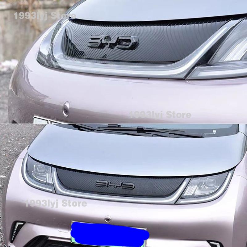gycsn9 For BYD Dolphin EA1 2022 2023 2024 2025 Styling Plastic Rear Emblem Front Grille Badge High-end Decals Auto Exterior Decoration