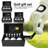 1 Набор Подарочная коробка для гольфа с 3 мячами 6 тишками Металлическая вилка для мяча