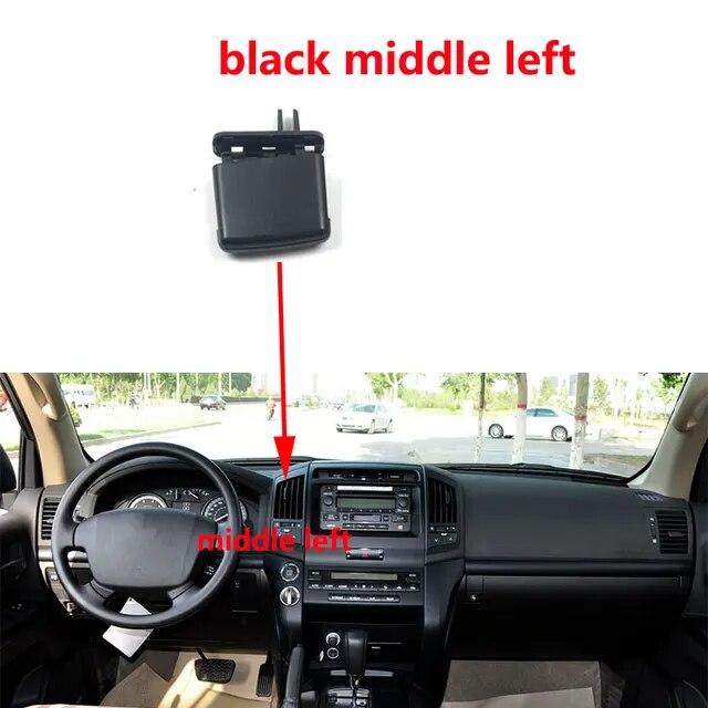 Передняя часть автомобиля, зажимы для вентиляционных отверстий кондиционера, зажим для розетки кондиционера для Toyota Land Cruiser LC200 FJ200 2008-2017