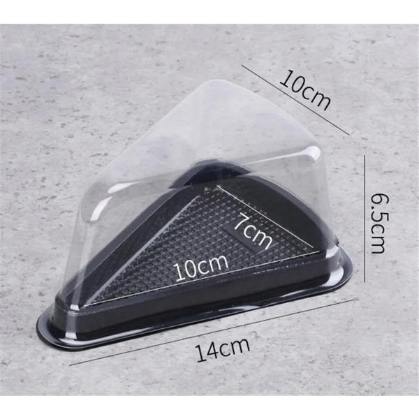 Золотисто-черная прозрачная овальная пластиковая коробка для упаковки мусса для торта, кекса, сыра, пирожных, крема, контейнера, чехла для свадебных торжественных случаев