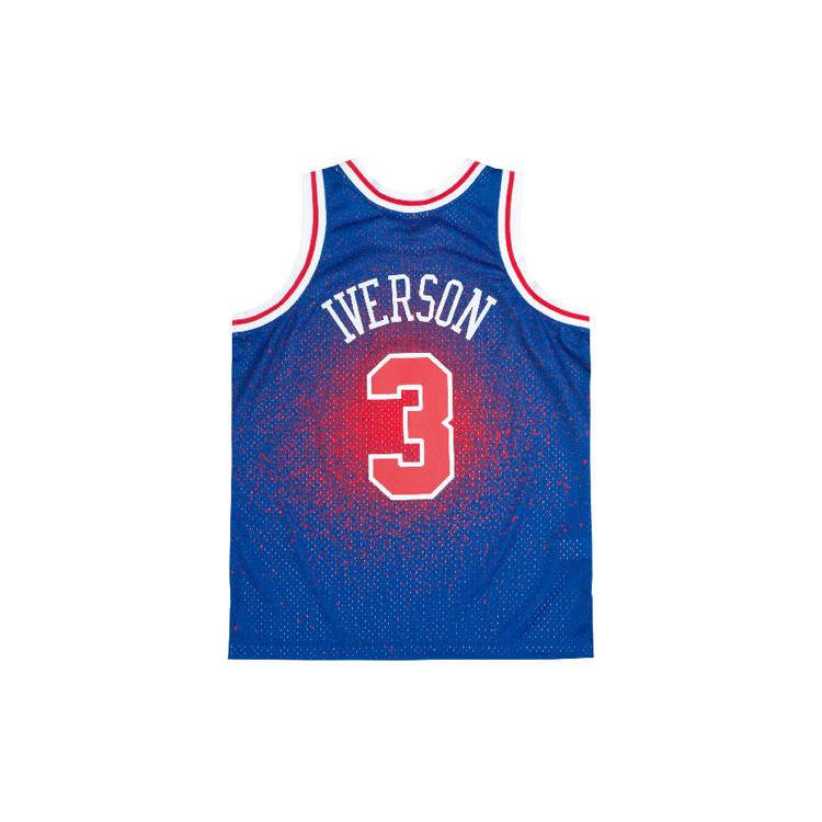 Mitchell & Ness Баскетбольная майка SW Fan Edition 96 97 Philadelphia 76ers, Аллен Айверсон Размер 3 Унисекс Королевский синий SMJY4566-P7696AIVRYRD