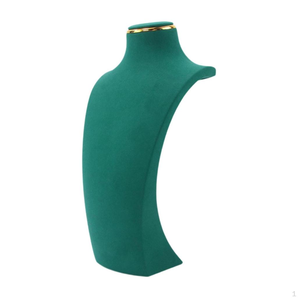 Зеленый держатель для ожерелья, небольшая подставка для украшений, бархатная витрина для продажи,