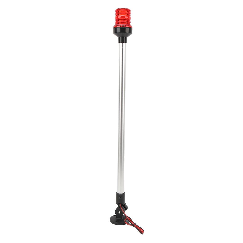 24 Inch LED Fold Down Boat Stern Light 360 Degrees Boat Anchor Light Aluminum Alloy Base for Fishing Boats Yachts