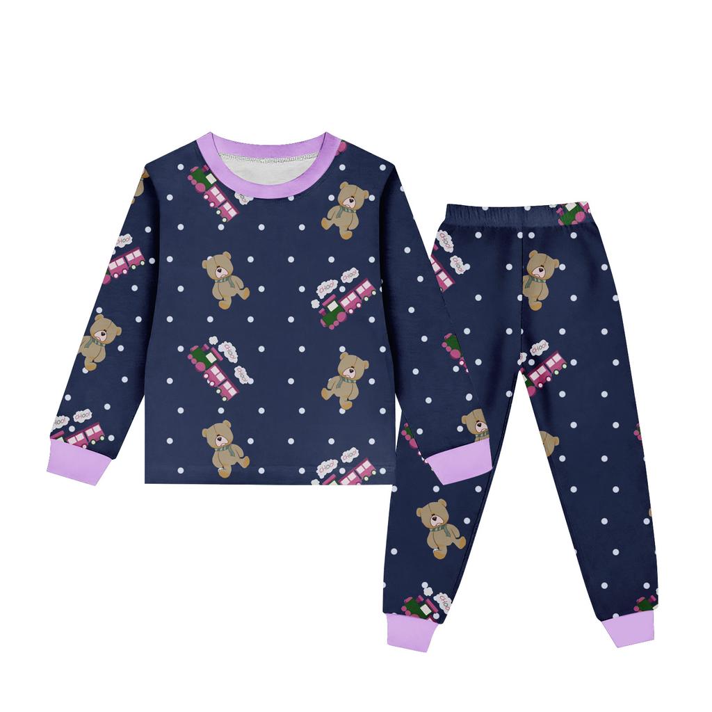 Детский костюм с круглым вырезом и длинными рукавами в стиле мультфильма