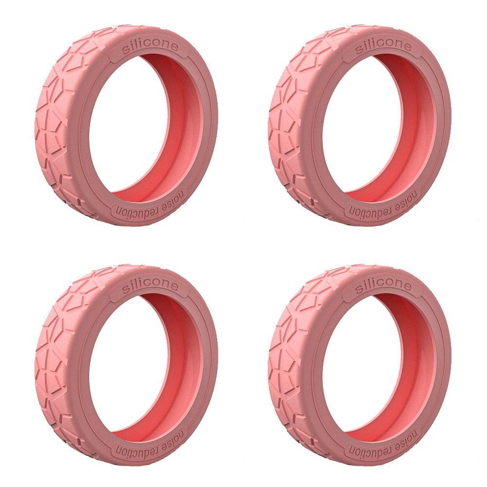 8Pcs Silent Sound Luggage Caster Shoes Reduce Noise Trolley Box Casters Cover