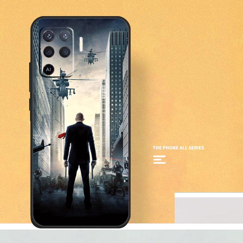 Man Hitman Agent Case For Oppo A74 A94 A54 A15 A17 A57 A6 A5 Pro A16 A76 A96 A40 A60 A80 A18 A38 A58 A78 A98