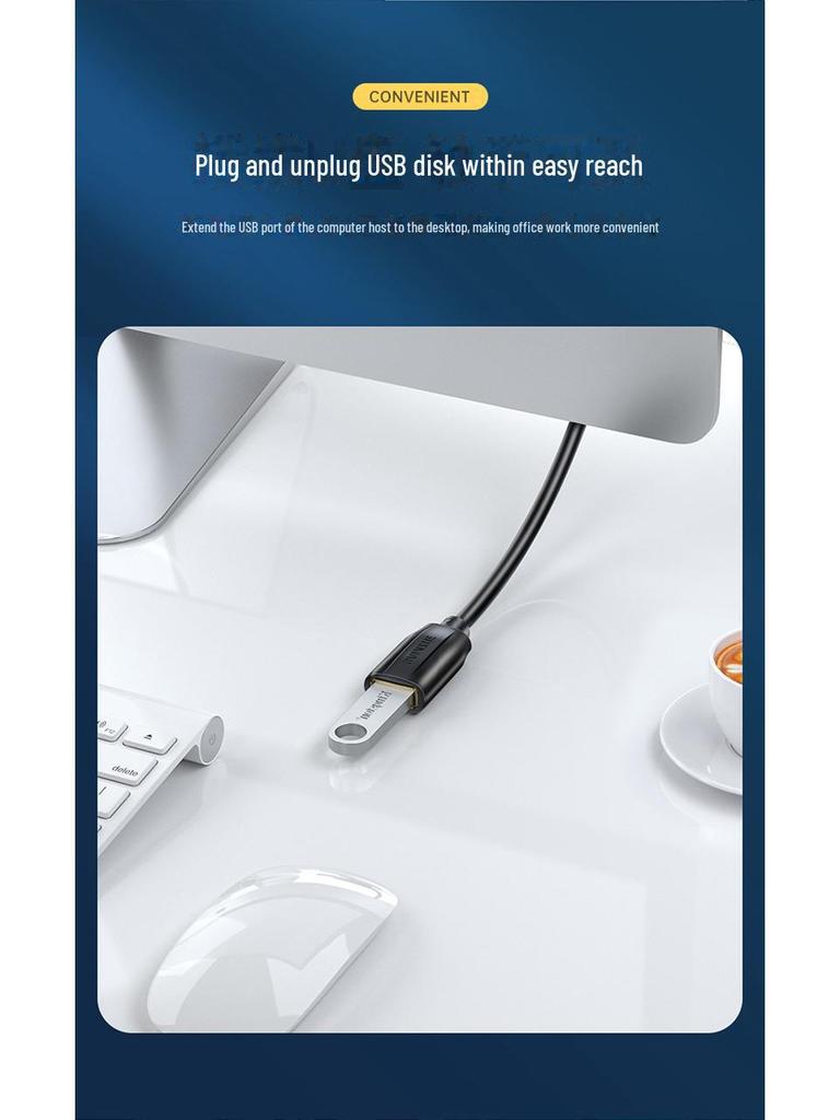 Удлинительный кабель USB 3.0, «папа-мама», позолоченная головка, длина 1–5 м, для передачи данных, клавиатуры, флеш-накопителя.