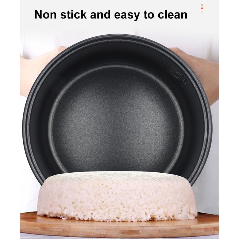 Электрическая рисоварка мощностью 400 Вт/2 л с мерным стаканом, ложкой для риса, корзиной для приготовления на пару, внутренней кастрюлей с антипригарным покрытием