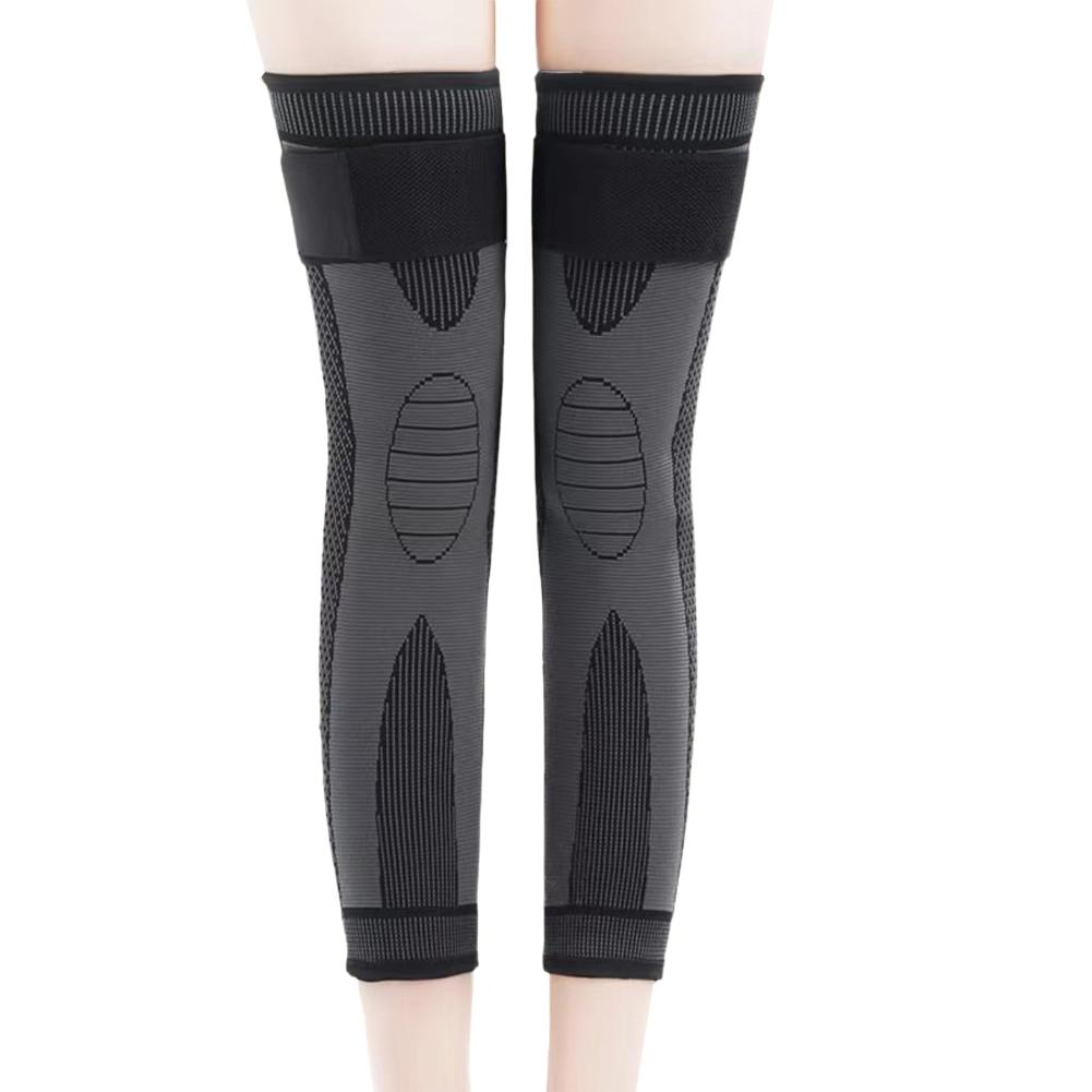 1 пара длинных компрессионных наколенников, поддерживающих удлиненный полосатый спортивный рукав, защита от артрита и боли в суставах, эластичный наколенник
