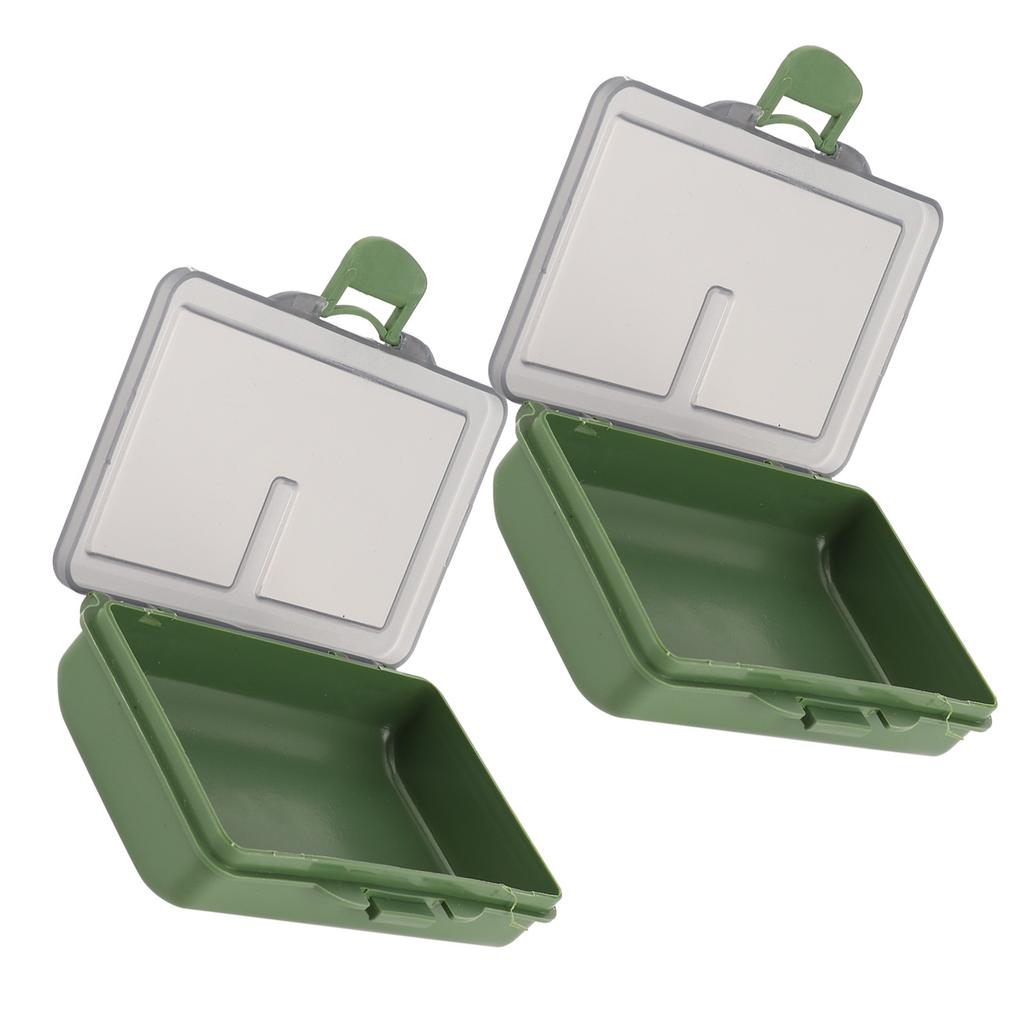 2 шт. Коробка-органайзер для рыболовных крючков и приманок, мини-контейнер из ПП для рыболовных снастей и аксессуаров1
