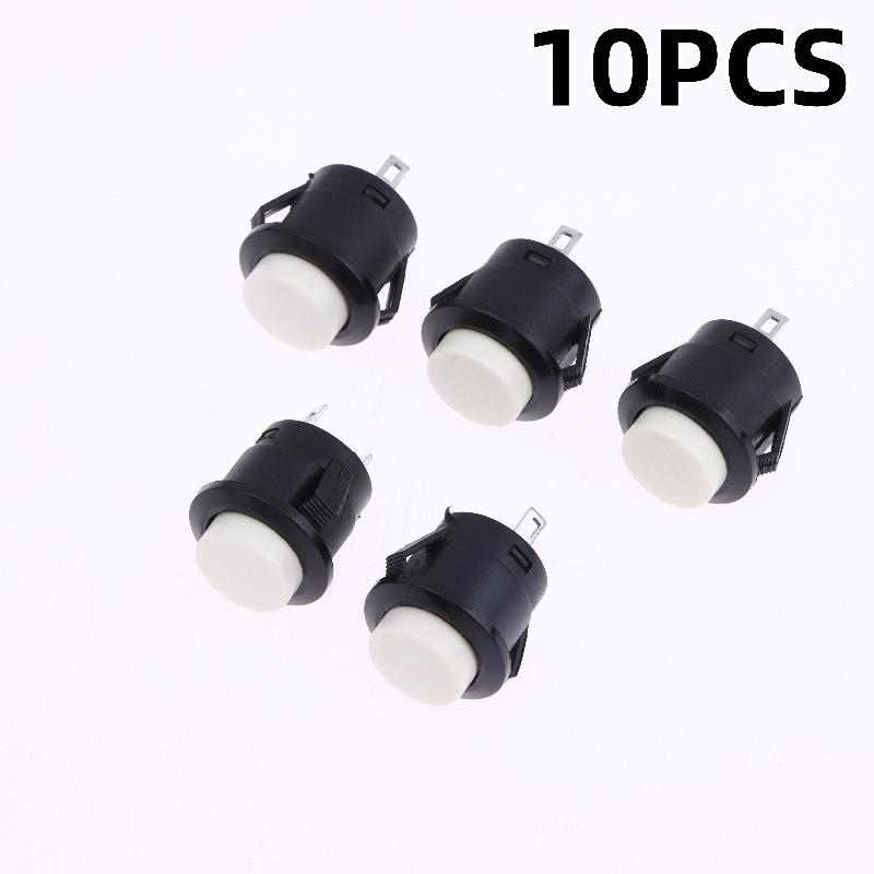 New 5/10Pcs Momentary Push Button Switch R13-507 16mm Round Switch 2Pins ON-OFF Self-res Panel Mounting