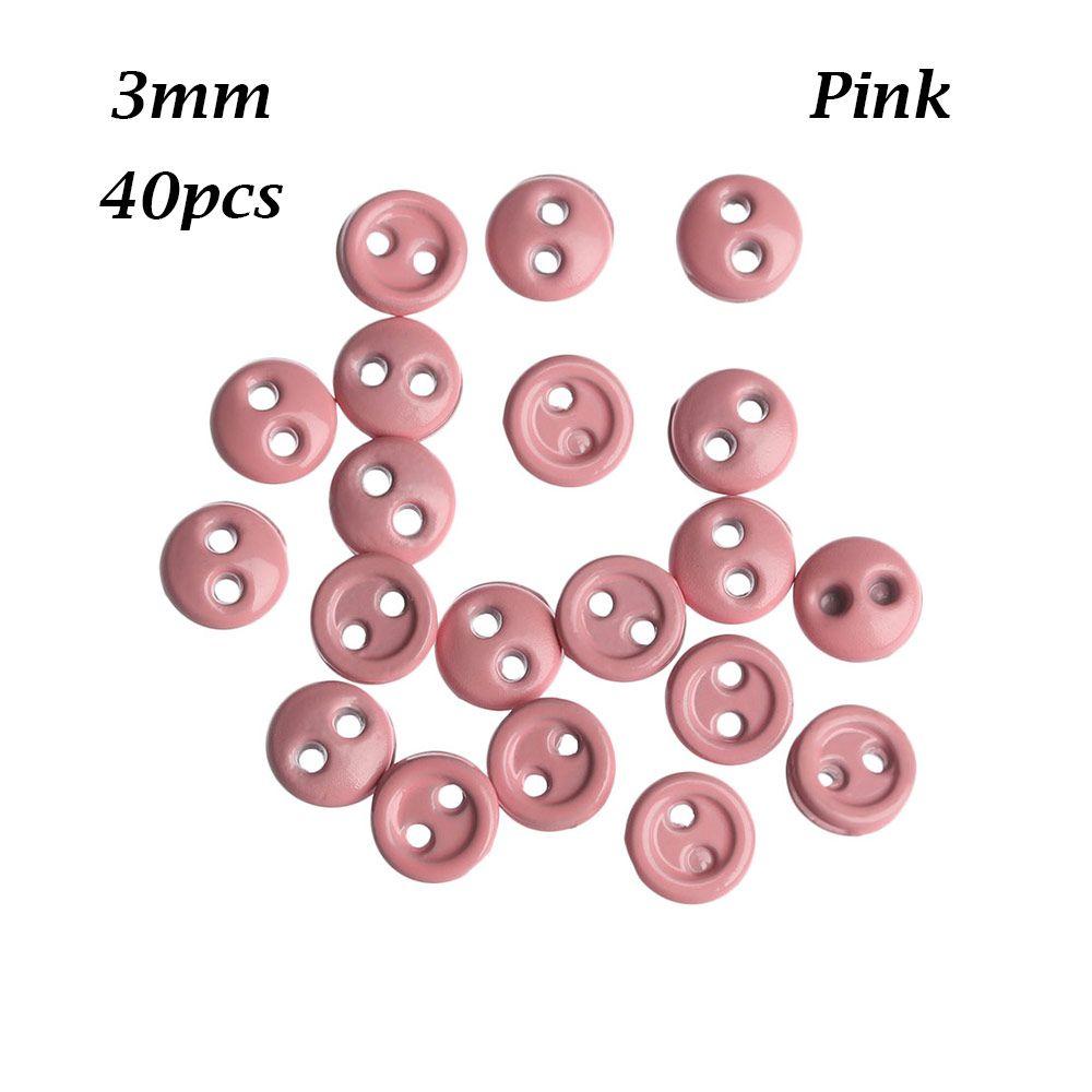 Новейшая многоцветная металлическая пуговица с двумя отверстиями, мини-пуговицы для кукол, швейные принадлежности, круглая пряжка