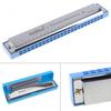 Metal 24 Holes Harmonica Complex Tone Professional Blues Harmonica Wind Instrument for Beginners