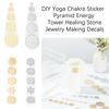 New Metal Energy Decor Sticker Flower Of Life Phone stickers Flower Life Tree Pyramid Epoxy Resin Material Jewelry Decor