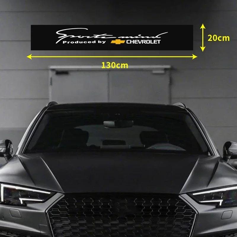 bwlk1 Car Front Windshield Stickers Auto Decorative Decals For Chevrolet Silverado Impala Malibu Equinox Cruze Camaro Cavalier Blazer
