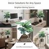 55 см Искусственное растение Зеленое 12/18 Листьев Искусственная Пальма Реалистичная Зелень Пластиковый Материал Реалистичные Зеленые Растения