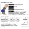 Ankle Brace with Silicone Gel Padding, Adjustable Ankle Support for Sprain Protection & Recovery, Unisex Sports Ankle Sleeve