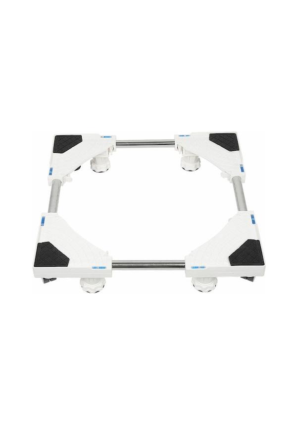 Mufunye Washing Machine Stand Refrigerator/Washing Machine/Dryer Base Adjustable Length 47cm69cm Support Load 150kg Noise Reduction Effect Black Whit