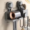 Настенный держатель для фена без сверления, органайзер для фена, новая настенная подставка для сушки, ванная комната