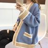 Spring and Autumn Women's Loose Medium Long Cardigan Sweater Lazy Style Sweater Cardigan
