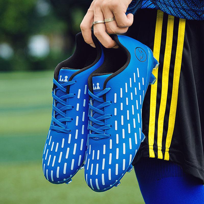 Мужская и женская молодежная обувь для профессиональных соревнований для студентов Футбольная обувь AG Spike Детский футбол