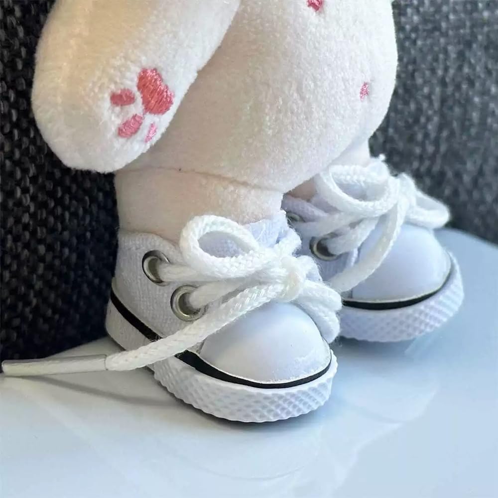 Одежда для кукол Ruokey 15см/17см Милый наряд-костюм для плюшевых игрушек Аксессуары Розовые холщовые туфли