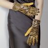 Animal Stripe Print Winter Gloves Zebra Striped Thermal Gloves Lined Warm Gloves  Cold Weather