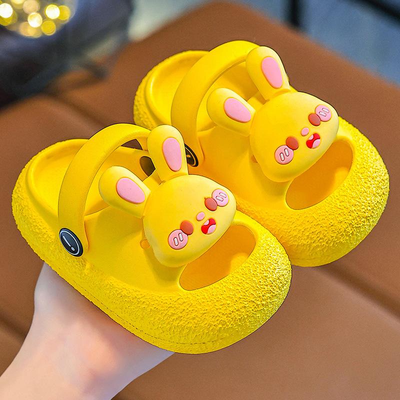 Children's sandals for girls, summer cartoon cute princess soft-soled non-slip home bathing sandals for toddlers and babies, boys' slippers