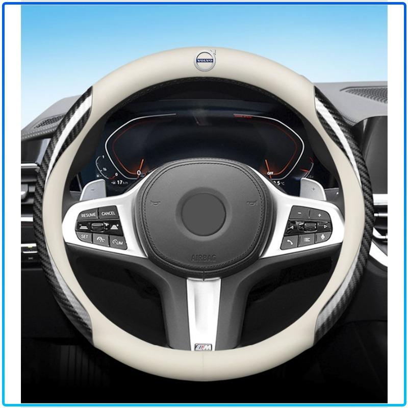 Кожаная карбоновая накладка на руль автомобиля Автоаксессуары Для Volvo Rdesign XC90 S60 XC60 V70 S80 S40 V50 V40 V60 C30 S70