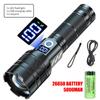 Powerful Super Long Range White Laser Flashlight 80W LED Zoomable Tactical Torch Outdoor High Power Camping Hunting Lantern