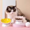Cute Cat Bowl Creative Pet Drinking Feeder Pet Supplies Pet High Foot Bowl  Neck Protection
