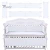 4Pcs/Set Crib Rail Covers Protect Your Baby's Crib Prevent Collisions Solid Color Heightened Crib Rail Covers