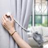 Сильный магнитный подхват для штор - Современный дизайн с витым шнуром, подходит для гостиной, офиса и домашнего декора
