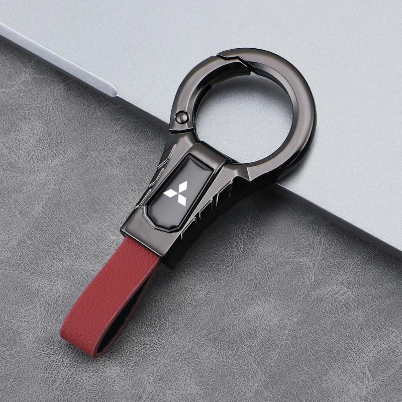 pdsh9 Car Keychains Zinc Alloy Key Pendant Accessories For Mitsubishi Lancer Ralliart ASX Mirage Pajero Xpander Attrage L200 Eclipse