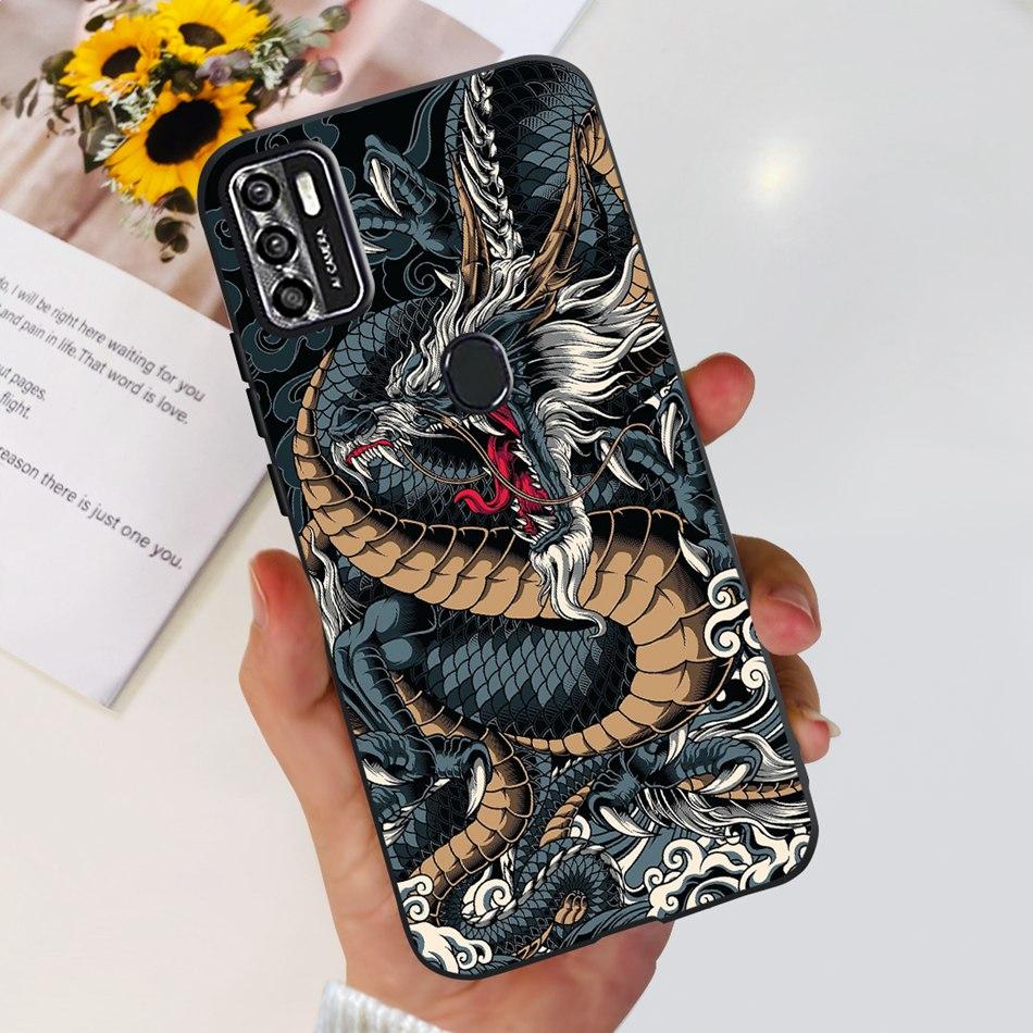 Для ZTE Blade A7s 2020 Чехол Zte A7020 Blade A7s 2020 Модный Крутой Рисунок Черный Силиконовый Мягкий Чехлы для Телефона