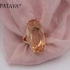 Прекрасный набор для женщин кольцо и серьги с большими камнями от PATAYA