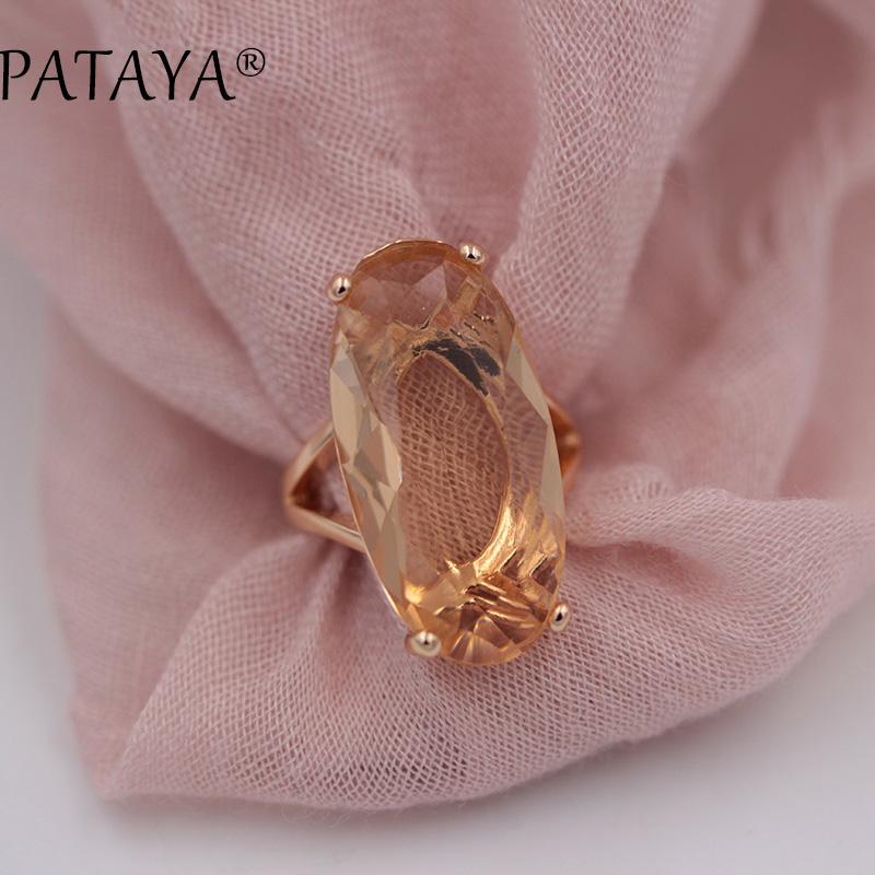 Прекрасный набор для женщин кольцо и серьги с большими камнями от PATAYA