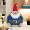 Turtle Garden Gnome Plush Toy Soft Stuffed Seated Turtle Gnome Home Decor Pillow Companion Gift for Kids Friends Family